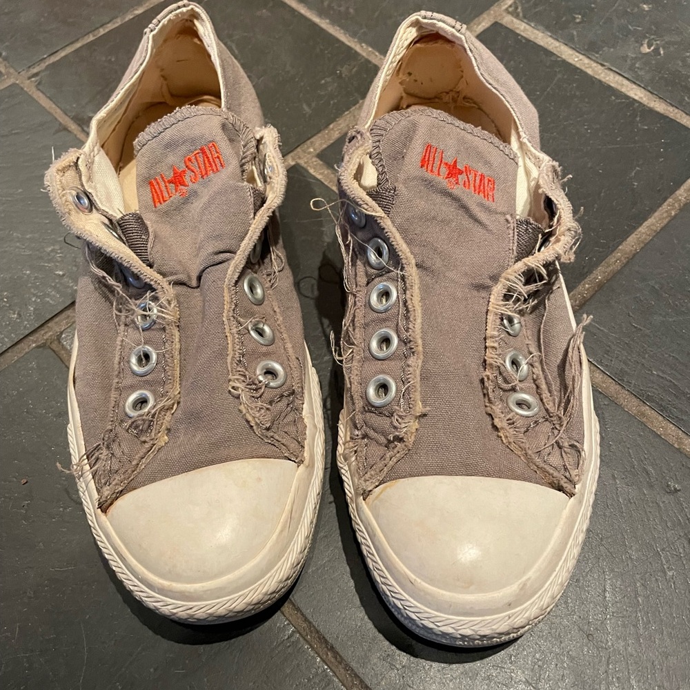 Converse All Star canvas slip-on laceless sneakers - size 6.5 women